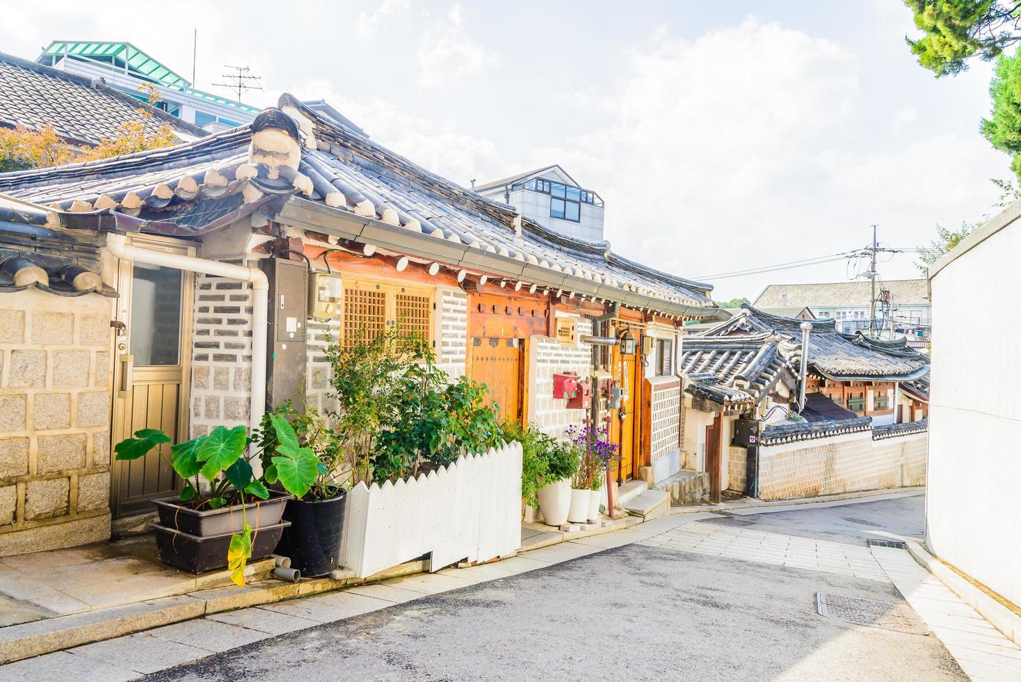 bukchon hanok village en corea foto