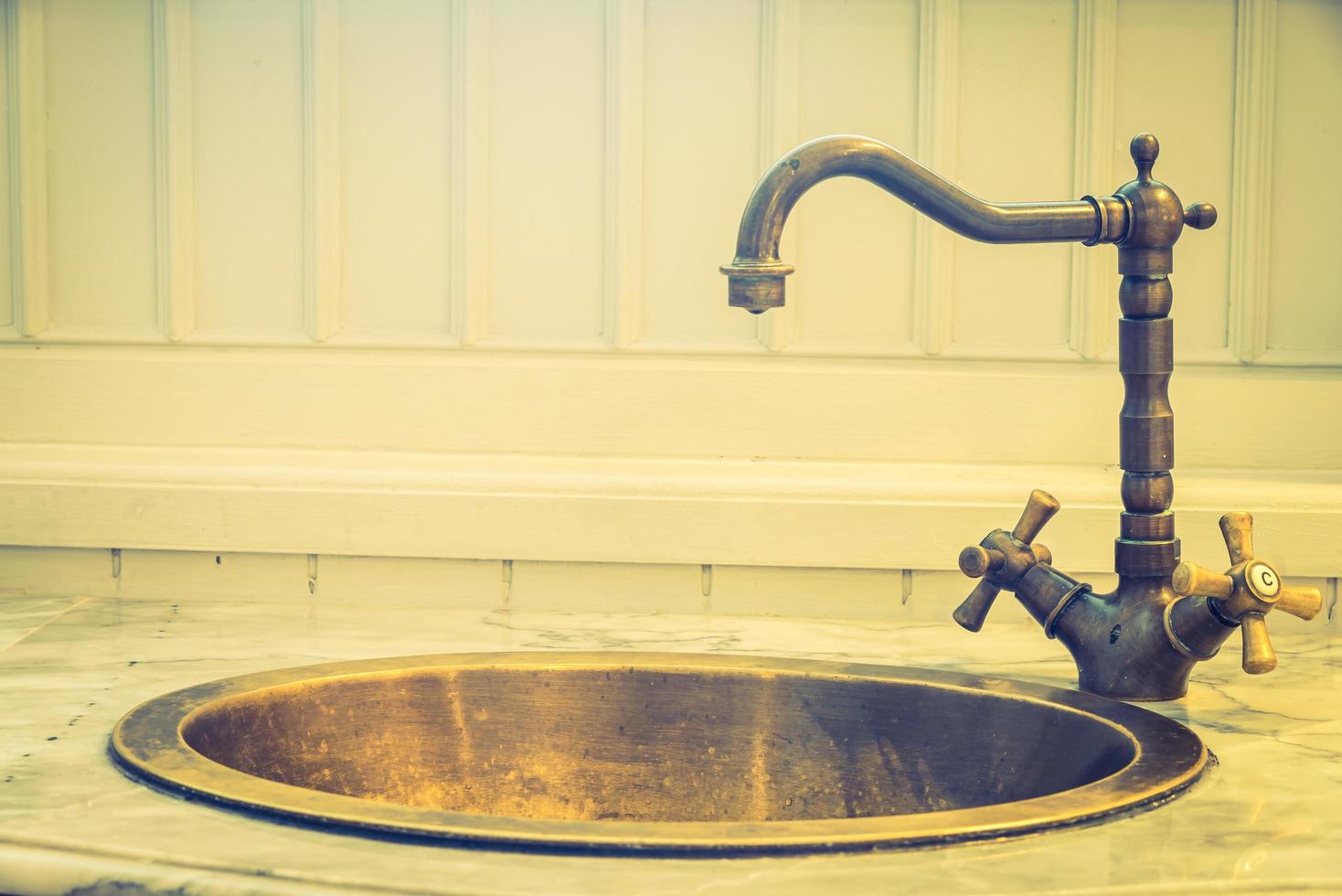 Vintage faucet sink photo