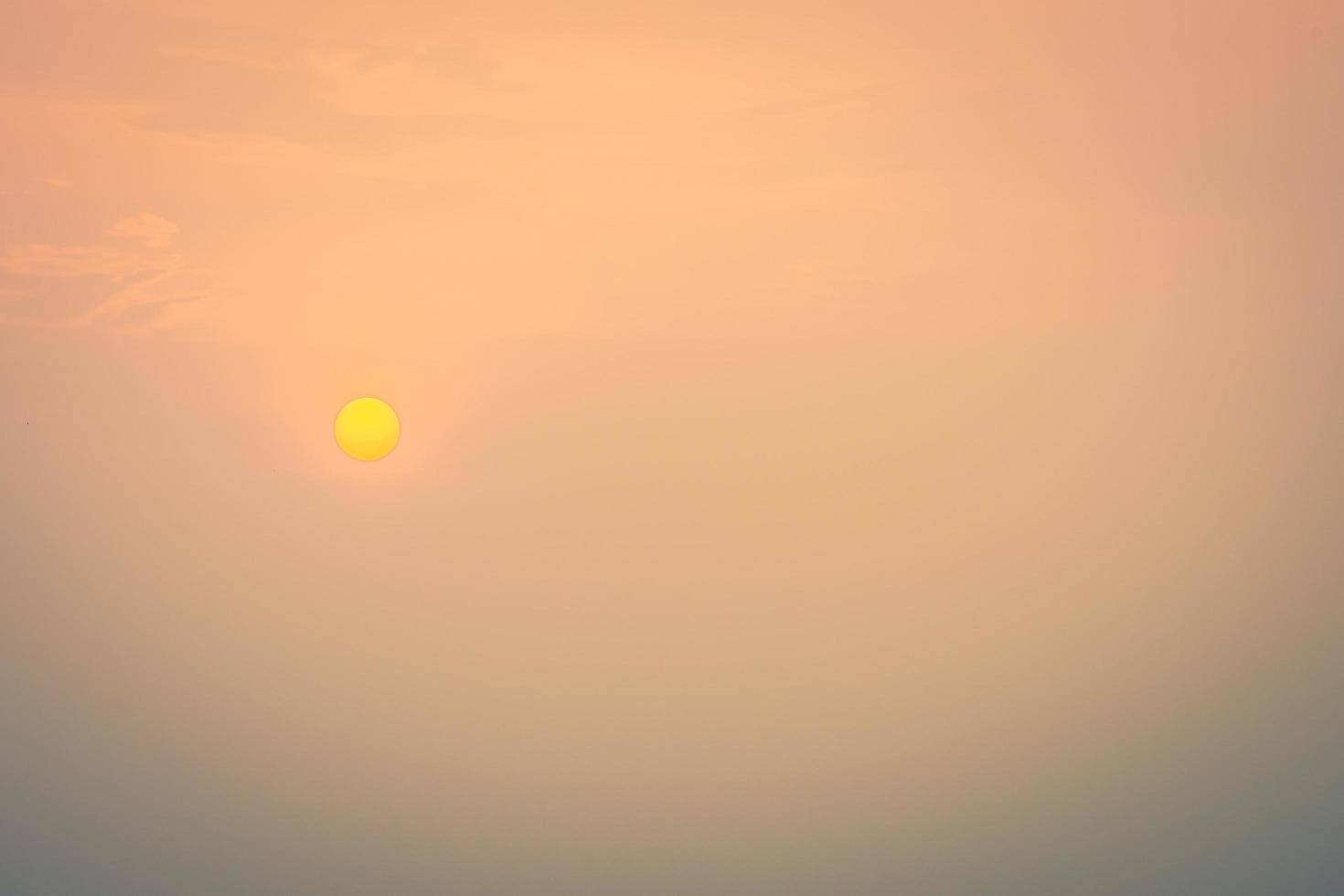 Sunset on the sky photo