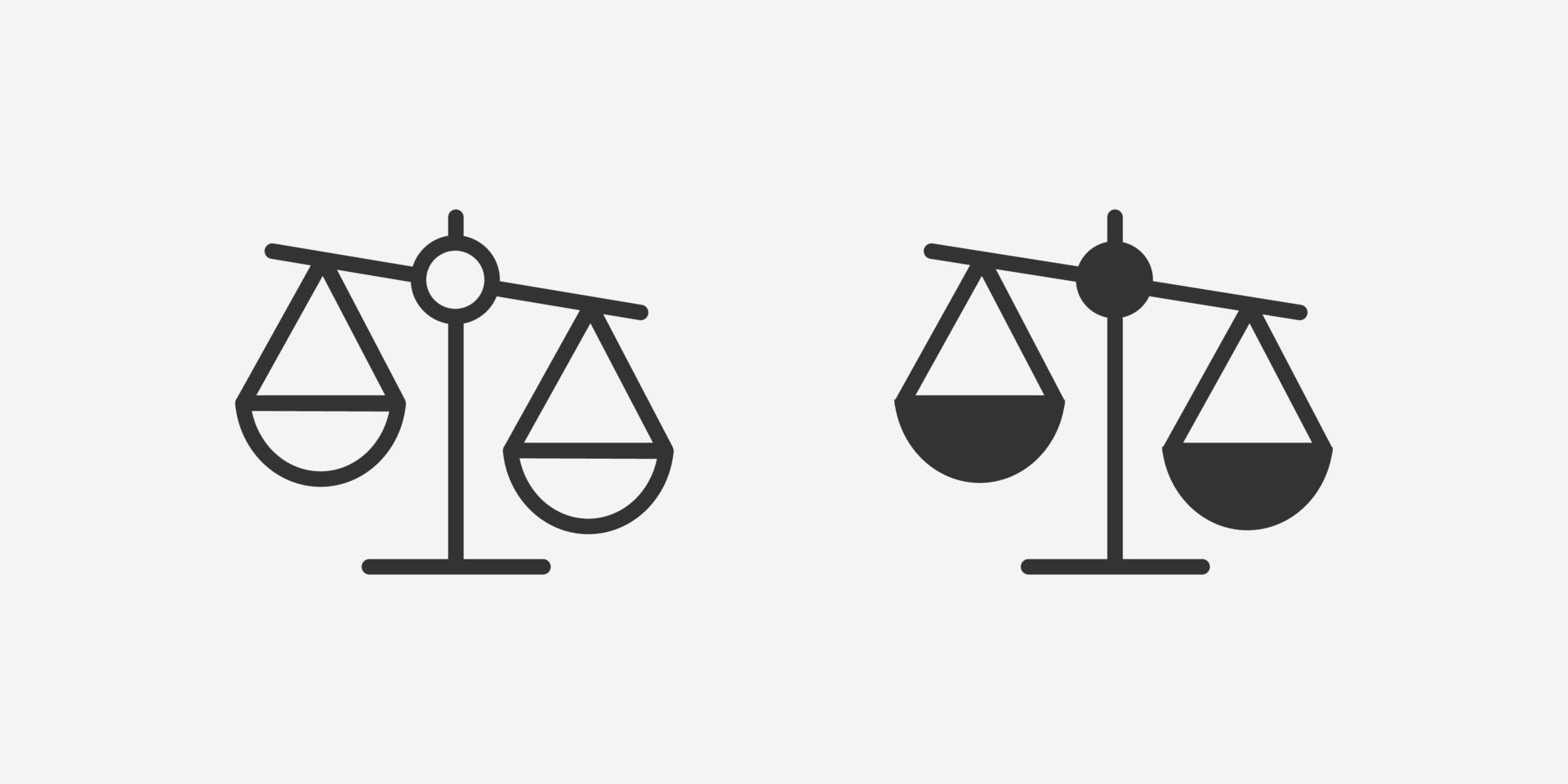 vector isolated icon of balance symbol