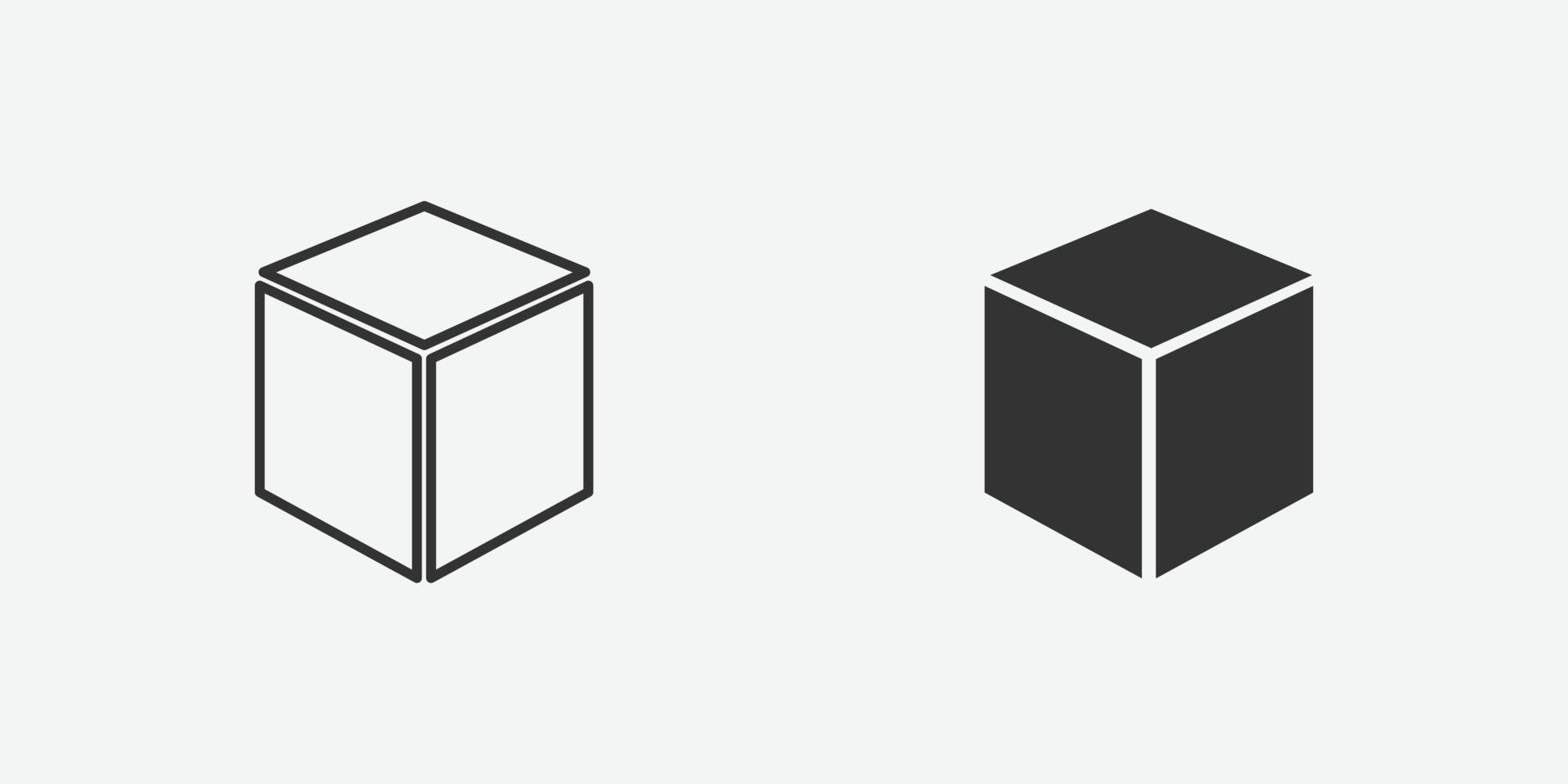 vector illustration of box icon symbol