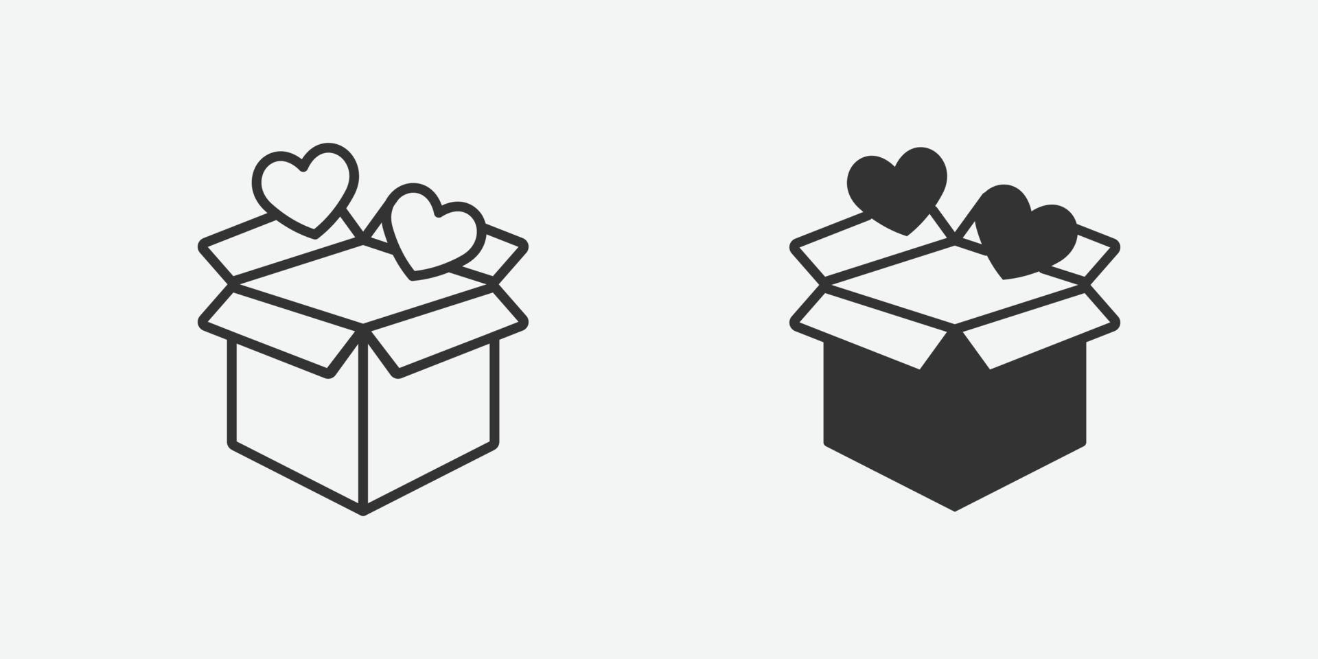 vector illustration of box icon symbol