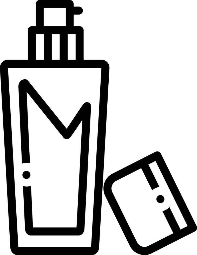 Line icon for cleanser vector