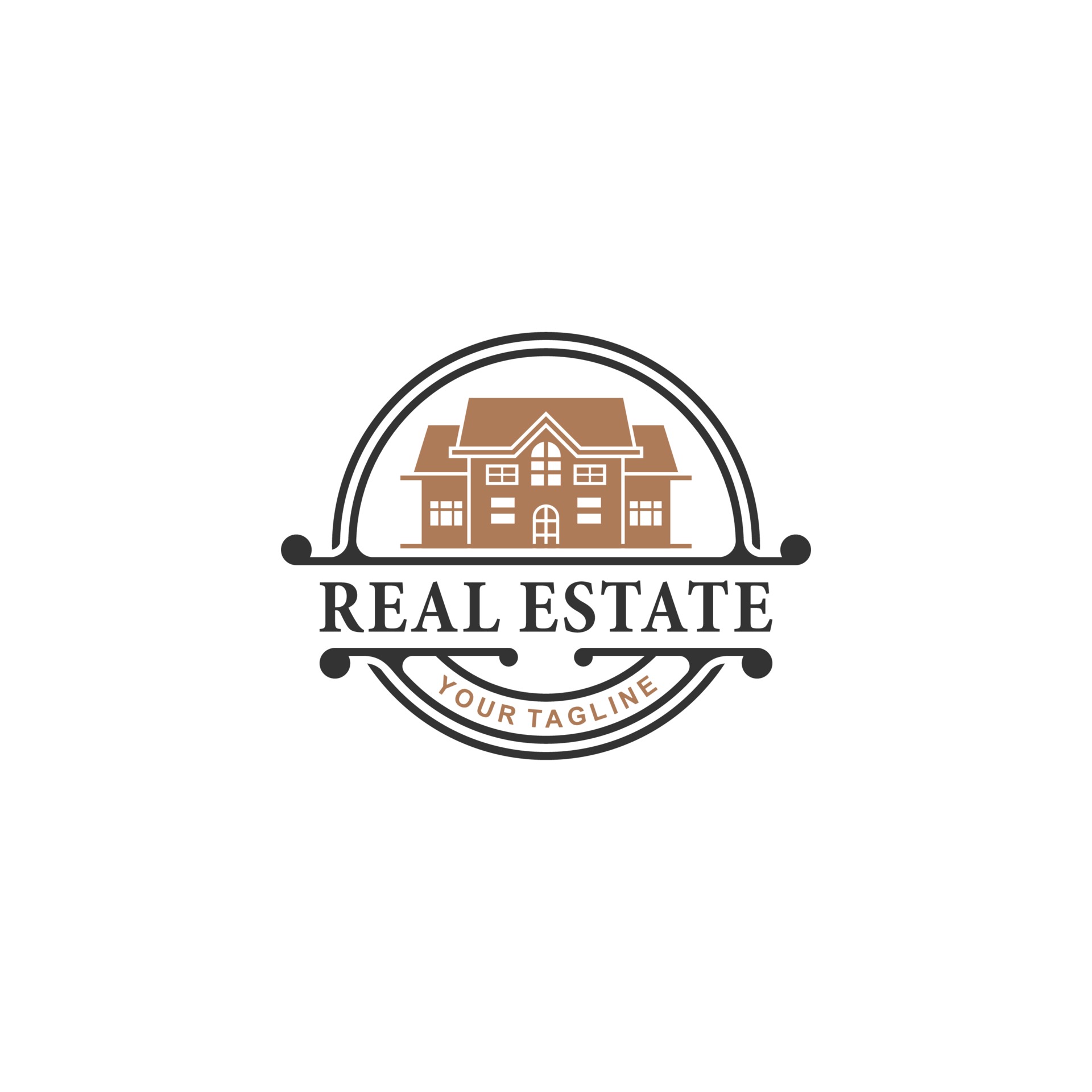 Free and customizable real estate logo templates