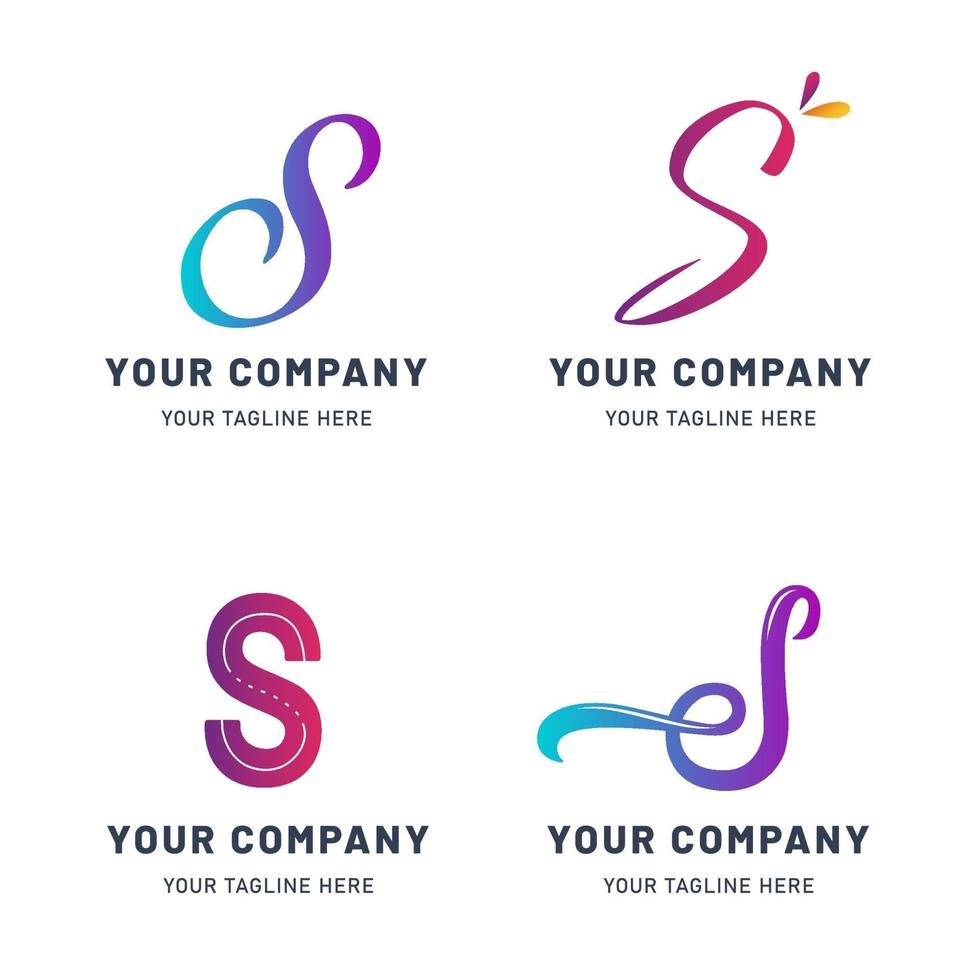 Collection of S Logo Templates vector
