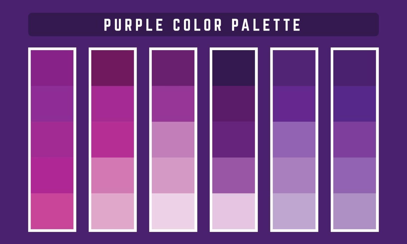 Purple Vector Color Palette