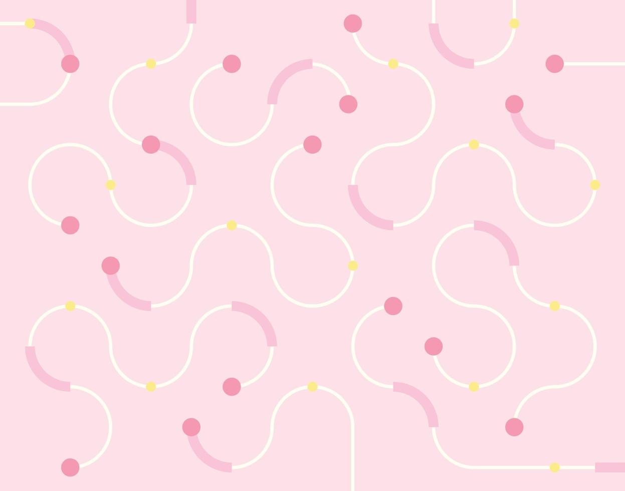 Pink soft colored pattern background. A thin curve is meandering. Simple pattern design template. vector