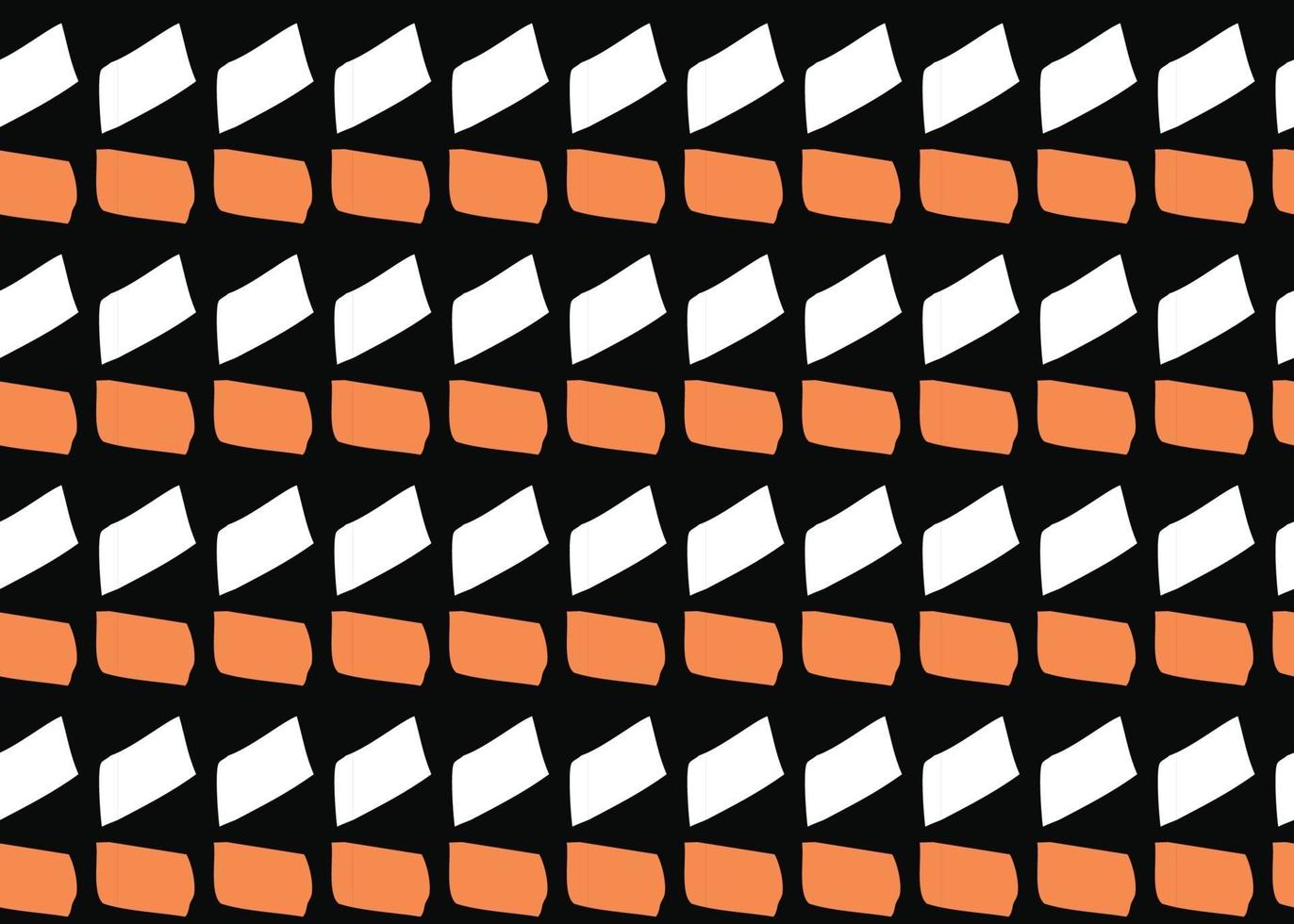 Vector texture background, seamless pattern. Hand drawn, orange, black, white colors.