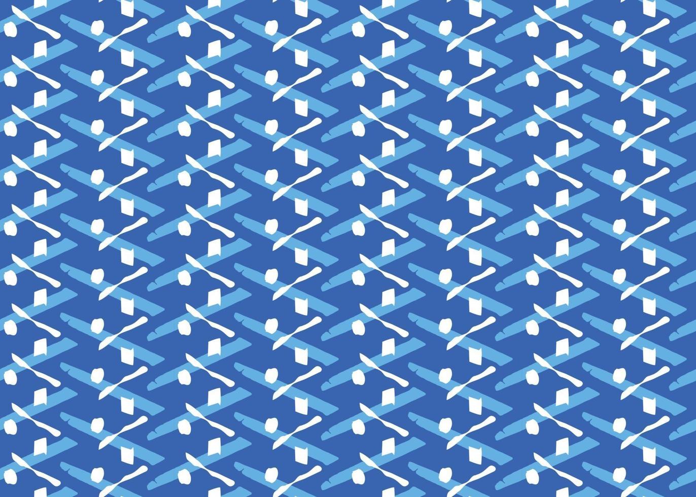 Vector texture background, seamless pattern. Hand drawn, blue, white colors.