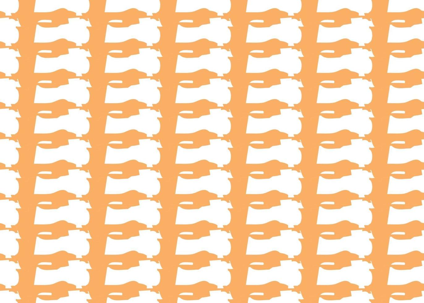 Vector texture background, seamless pattern. Hand drawn, orange, white colors.