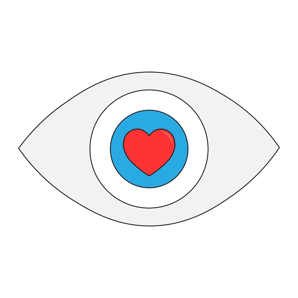 Simple illustration of heart icon for St. Valentines Day vector