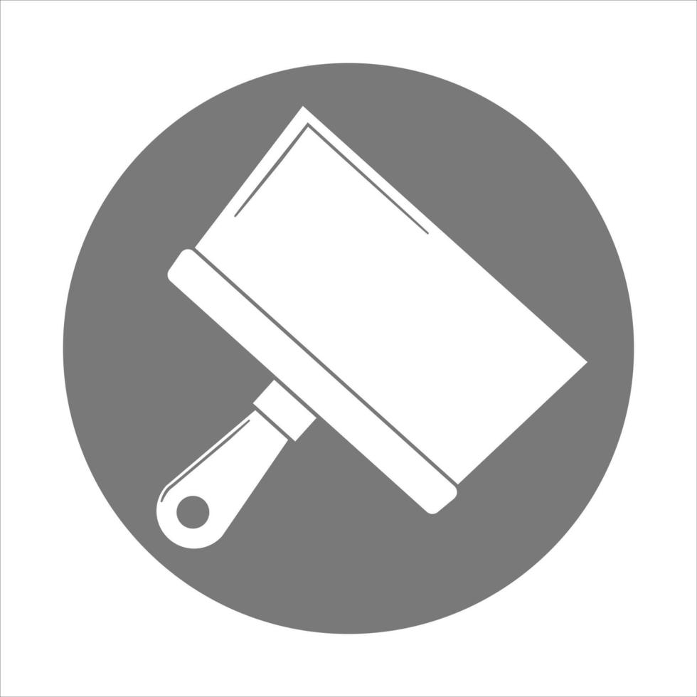 Putty knife flat icon Build and repair spatula sign vector