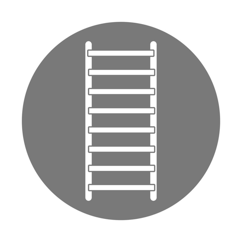 Simple illustration of ladder Concept of work tools vector