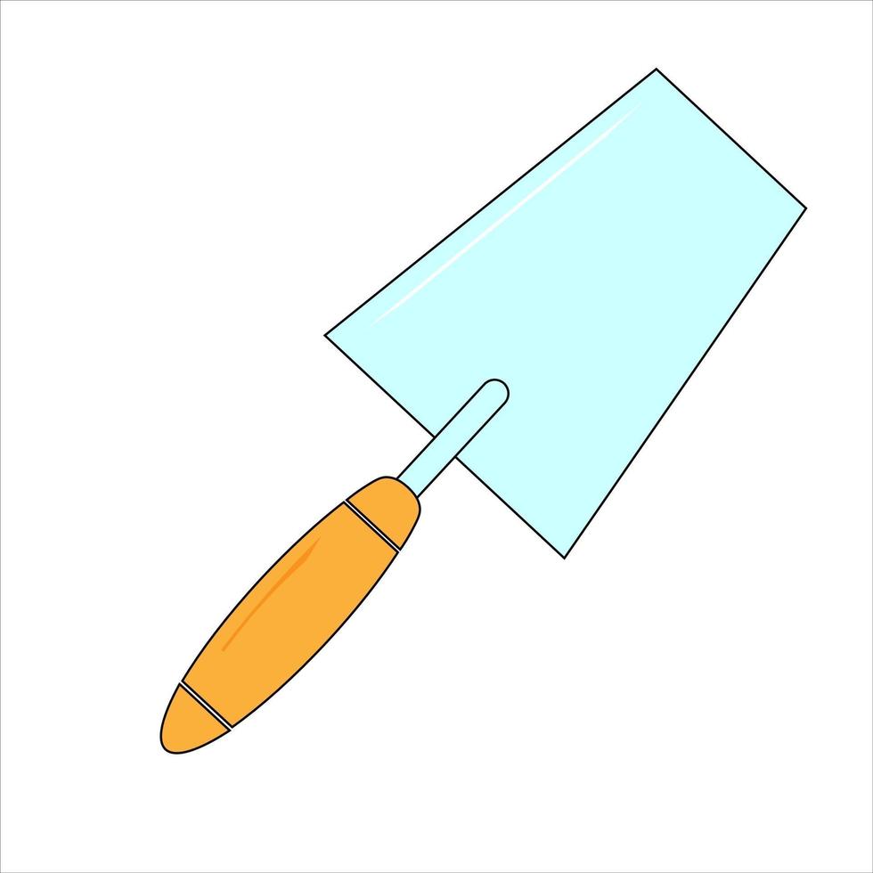 Simple black trowel icon Suitable for website design vector