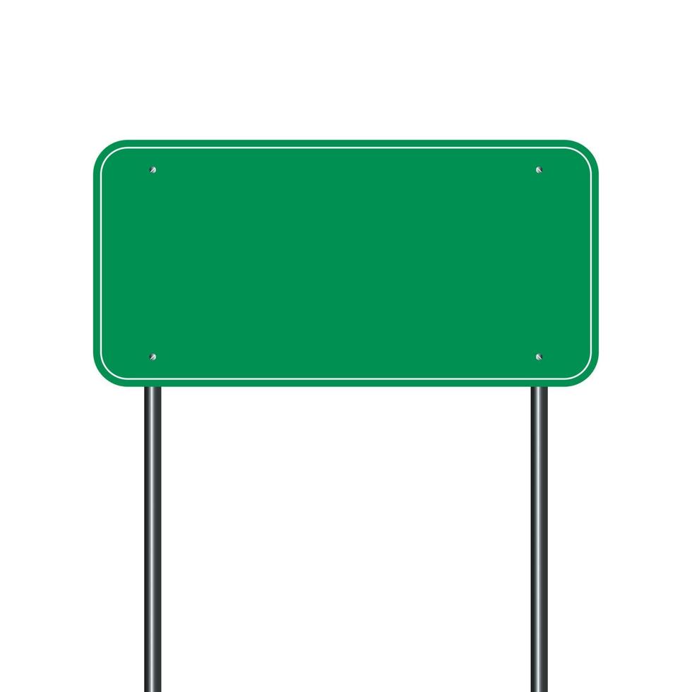 sign road green,Sign board black on white background.vector illustration vector