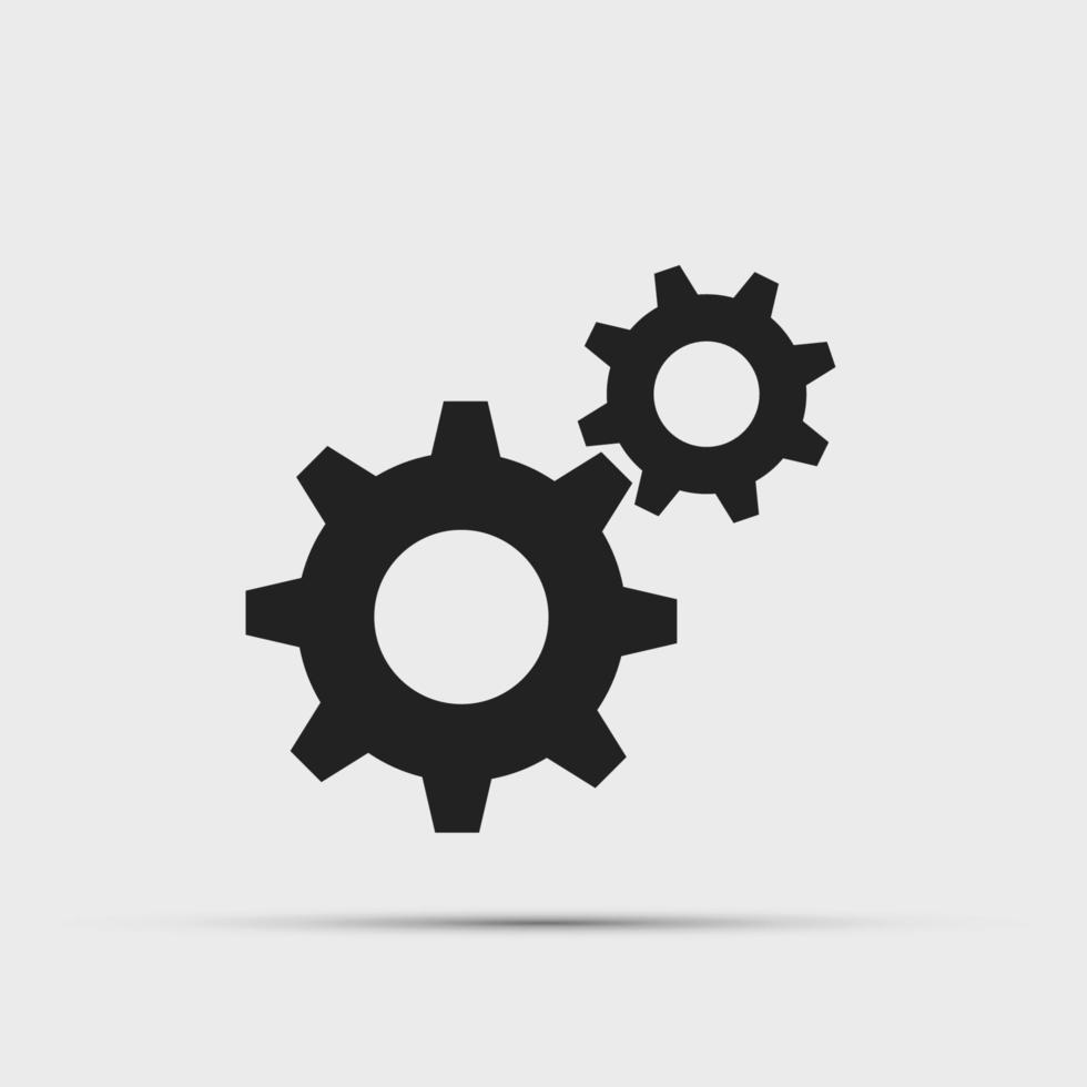 gear set icons on the background.Vector illustrations vector