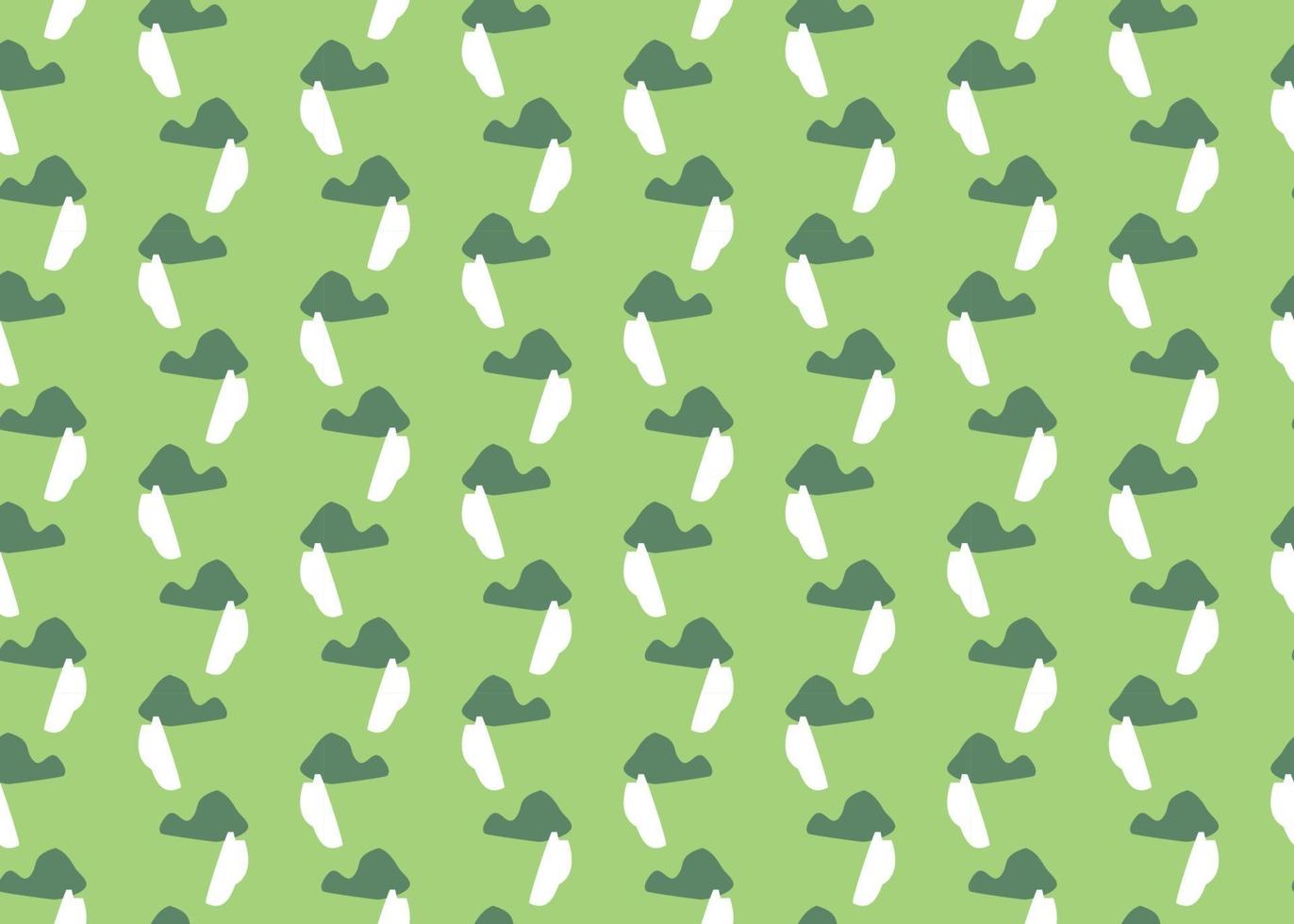 Vector texture background, seamless pattern. Hand drawn, green, white colors.