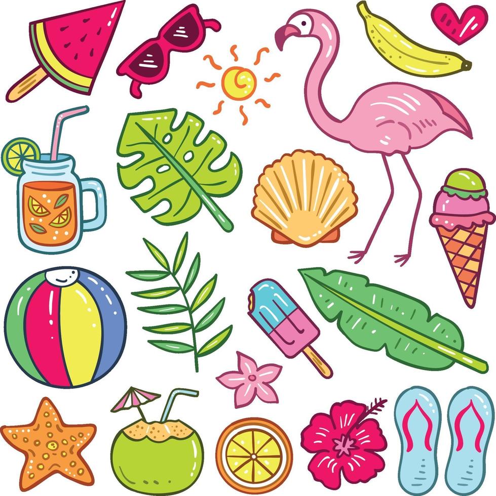 Summer Element Collection vector