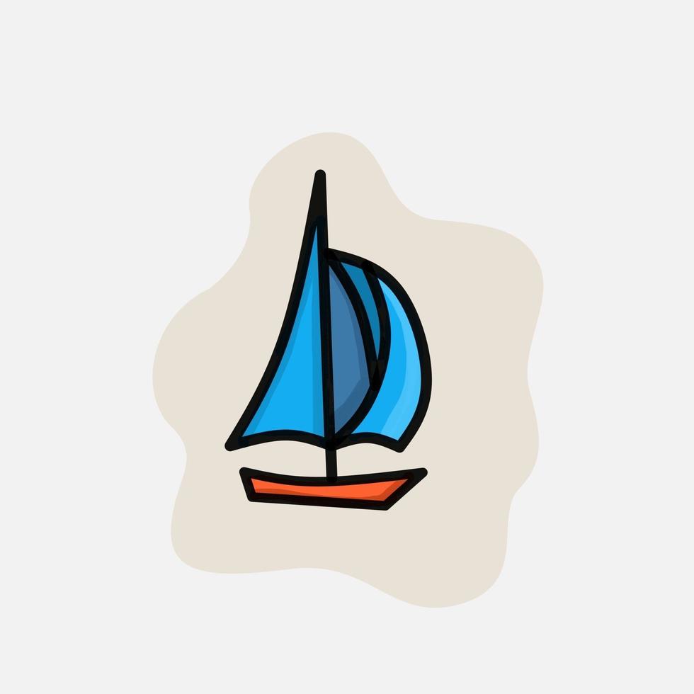 diseño de ilustración de velero vector