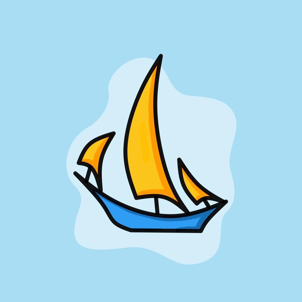 diseño de ilustración de velero vector