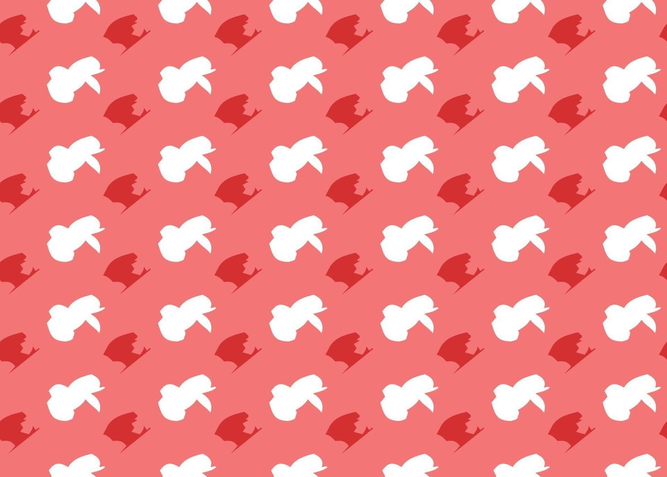 Vector texture background, seamless pattern. Hand drawn, red, white colors.