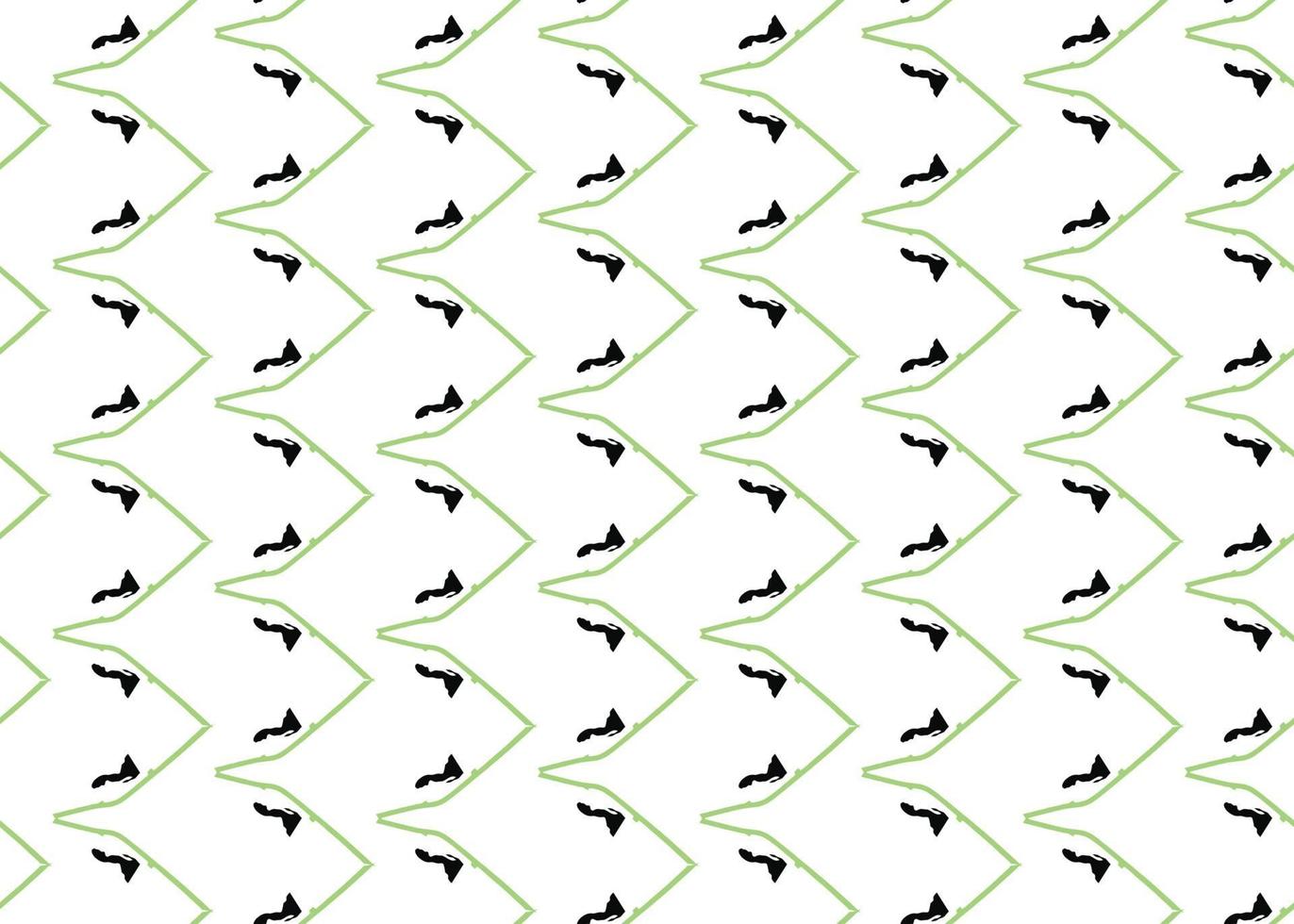 Vector texture background, seamless pattern. Hand drawn, green, black, white colors.