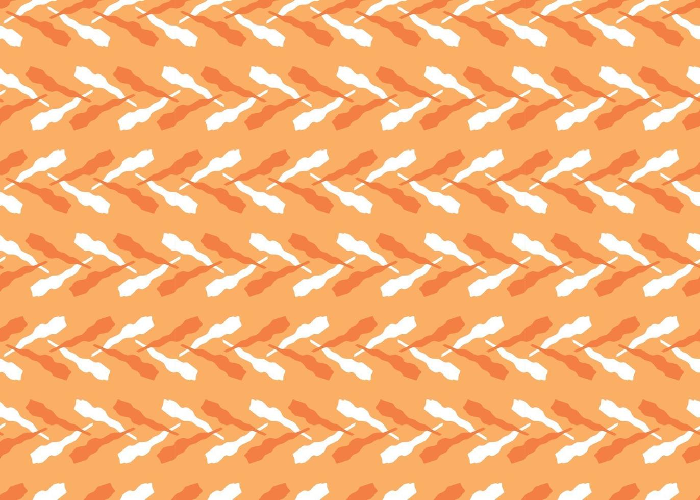 Vector texture background, seamless pattern. Hand drawn, orange, white colors.