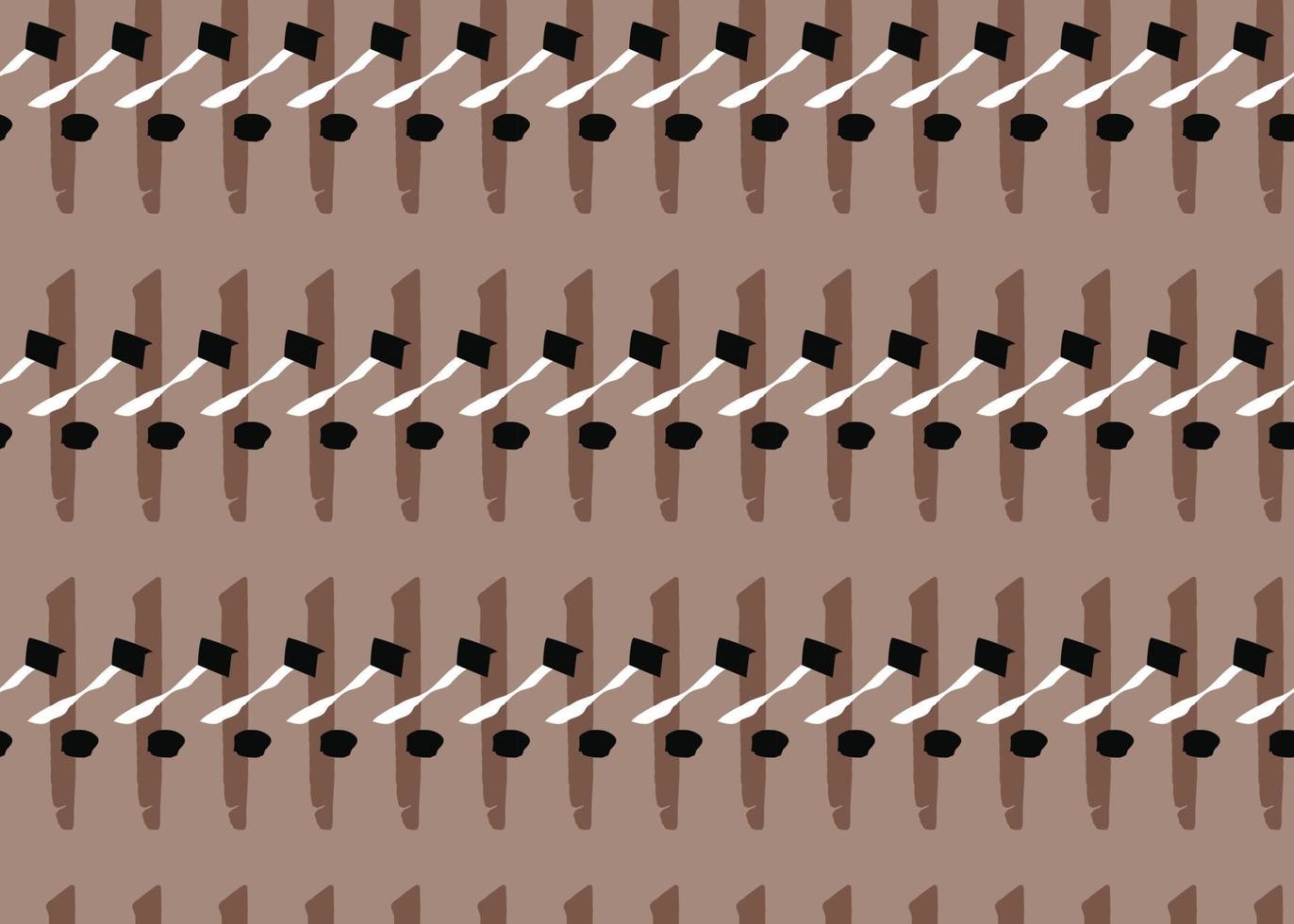 Vector texture background, seamless pattern. Hand drawn, brown, black, white colors.