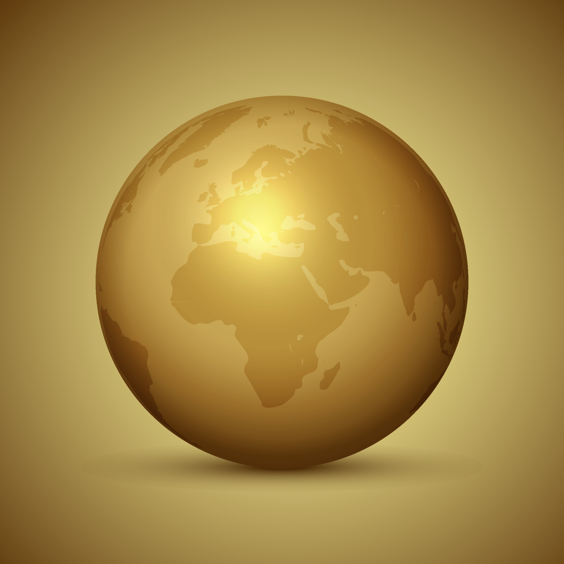 Gold Globe Vector Art, Icons, and Graphics for Free Download