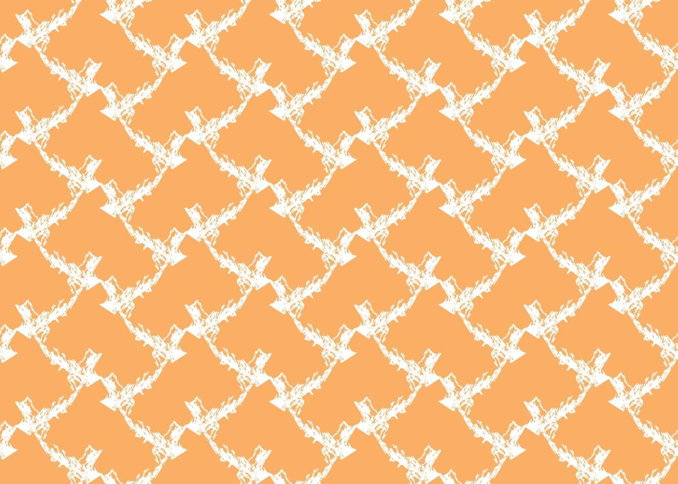 Vector texture background, seamless pattern. Hand drawn, orange, white colors.