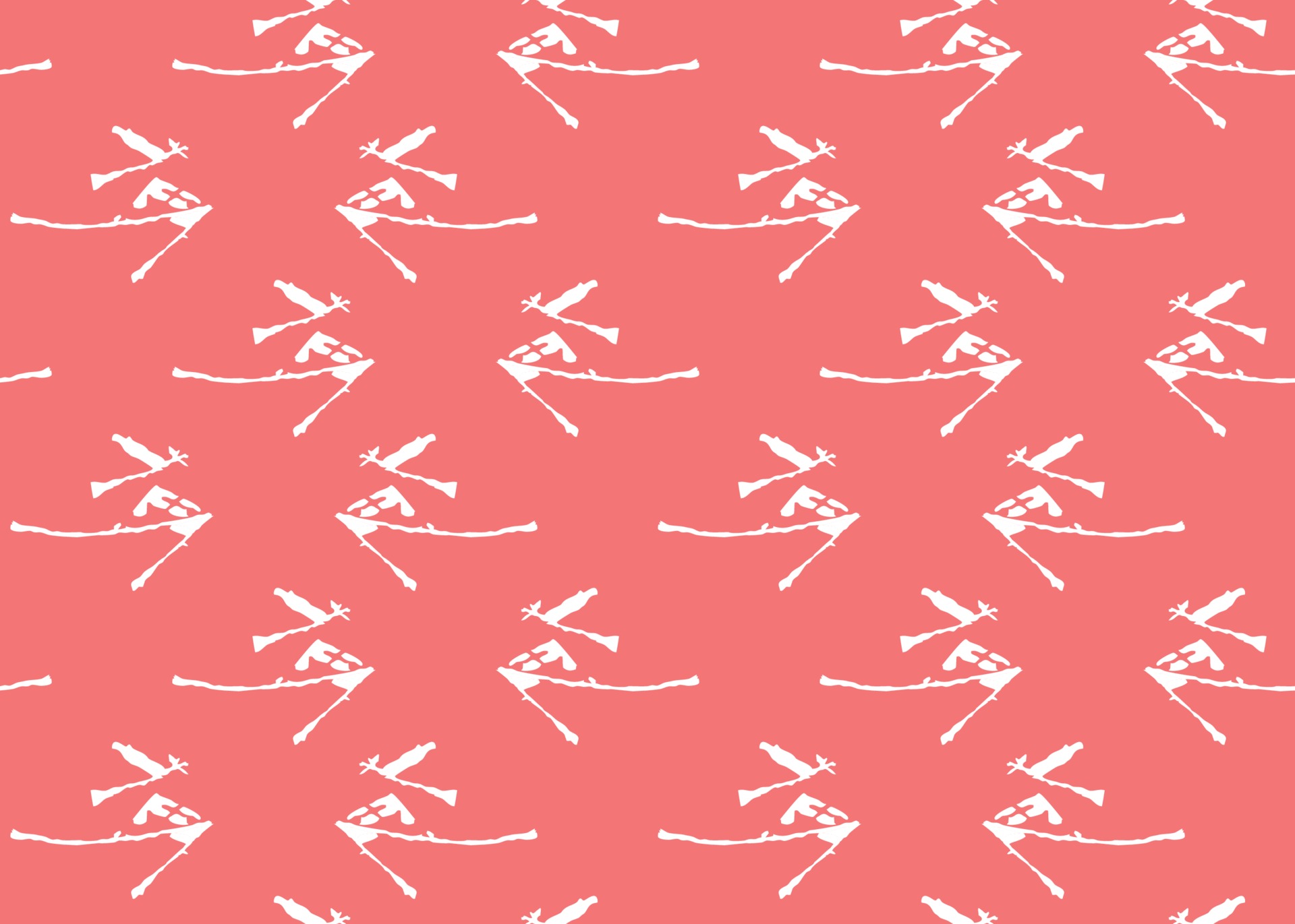 Vector texture background, seamless pattern. Hand drawn, red, white