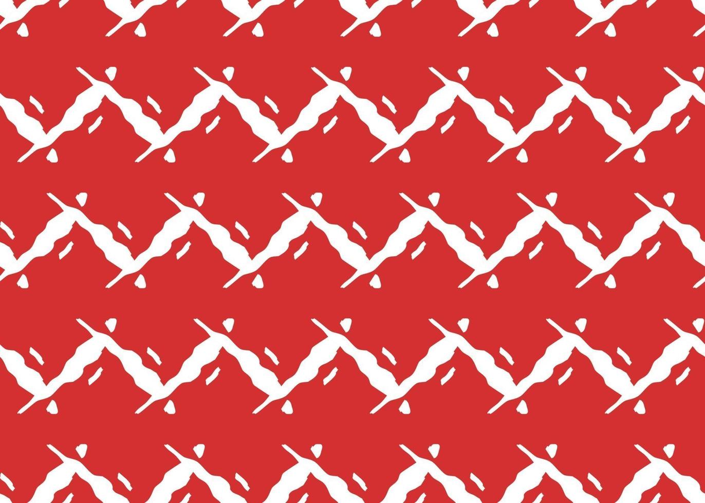 Vector texture background, seamless pattern. Hand drawn, red, white colors.