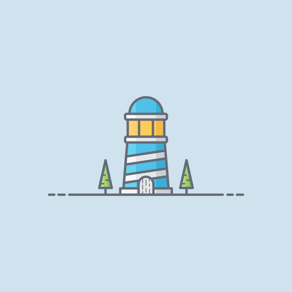 Lighthouse vector icon illustration