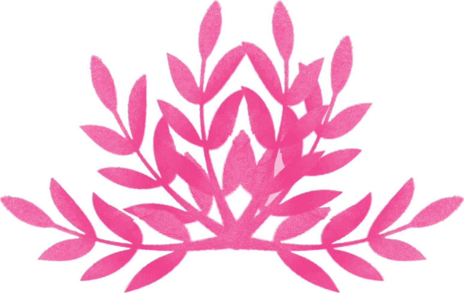 marco floral acuarela, dibujado a mano vector