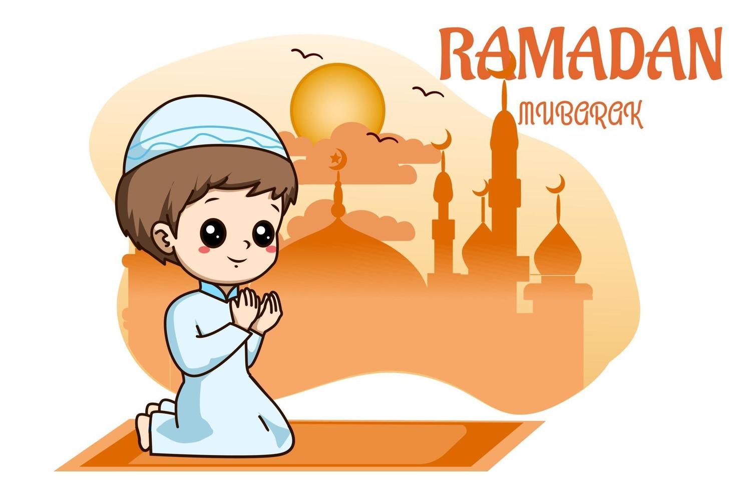Little muslim boy praying at ramadan kareem cartoon illustration 2294188 Vector Art at Vecteezy Little muslim boy praying at ramadan kareem cartoon illustration 2294188 Vector Art at Vecteezy