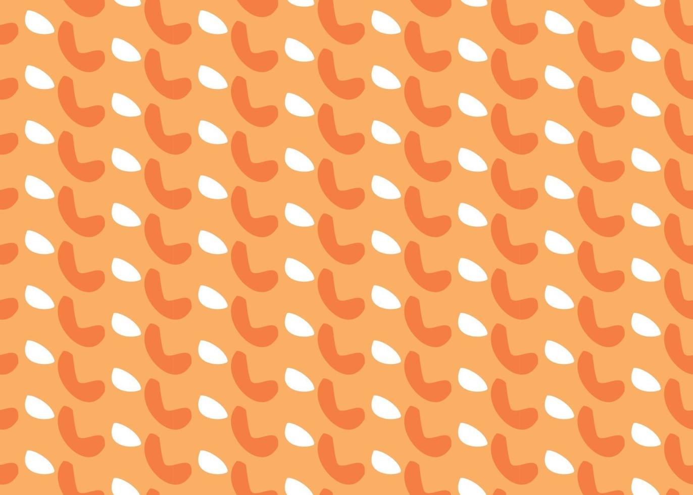 Vector texture background, seamless pattern. Hand drawn, orange, white colors.