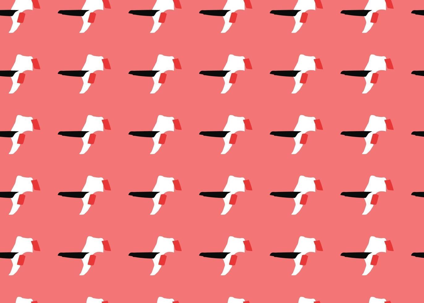 Vector texture background, seamless pattern. Hand drawn, red, black, white colors.