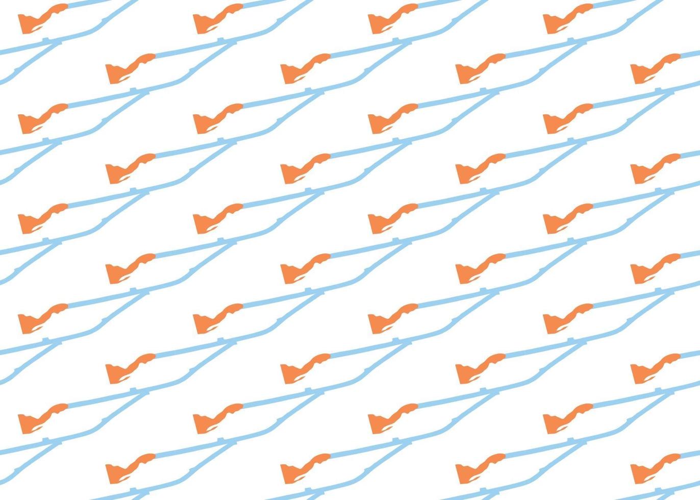 Vector texture background, seamless pattern. Hand drawn, blue, orange, white colors.