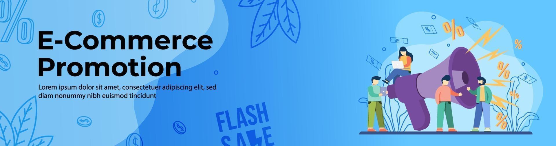 E-commerce Promotion Web Banner Design vector