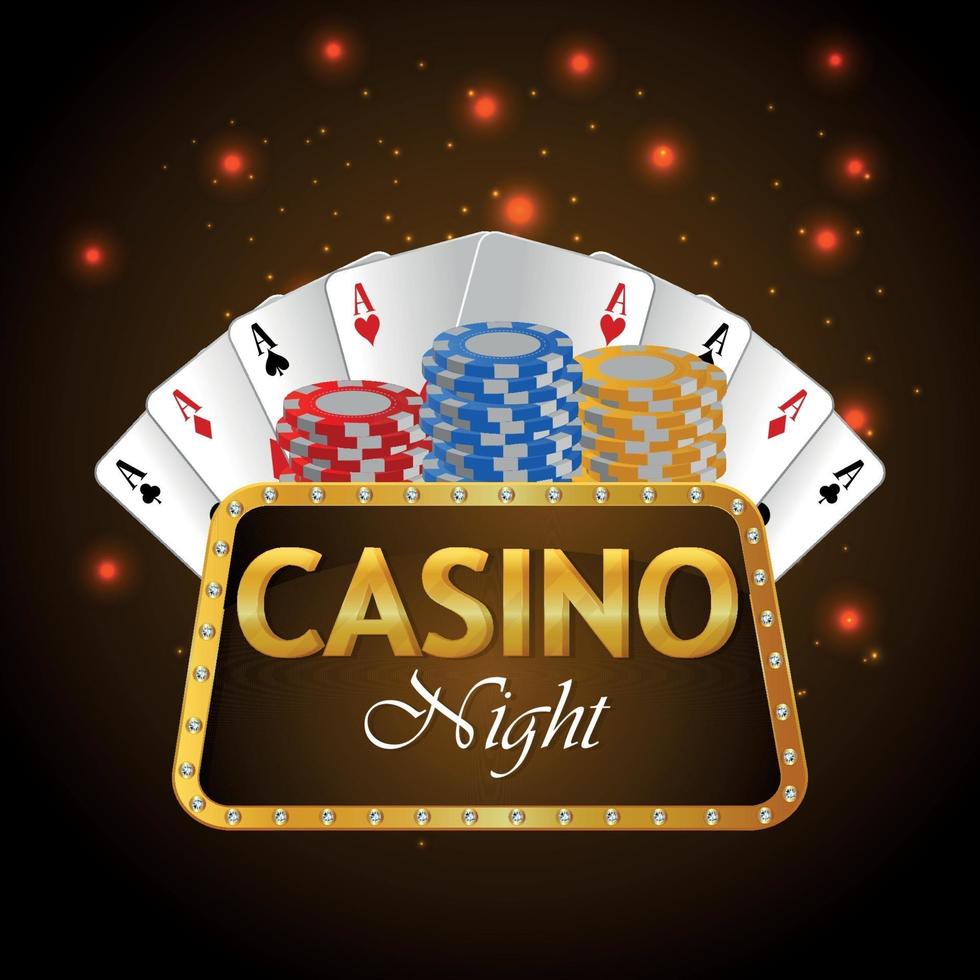 Vip luxury background of casino gambling game vector