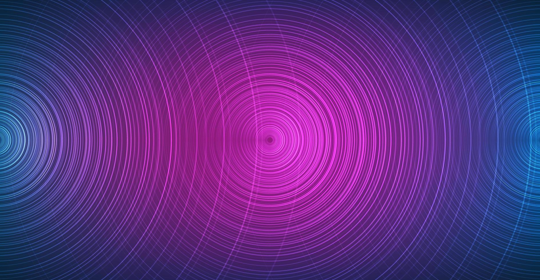 Neon Digital Sound Wave on Dark Blue Background,technology and earthquake wave diagram concept,design for music studio and science,Vector Illustration. vector