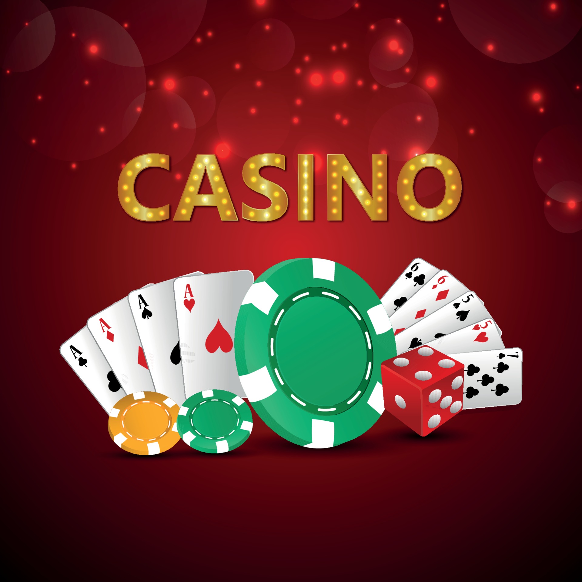 jogo de jogo de casino online com cartas de jogar e chip de casino 2215340  Vetor no Vecteezy