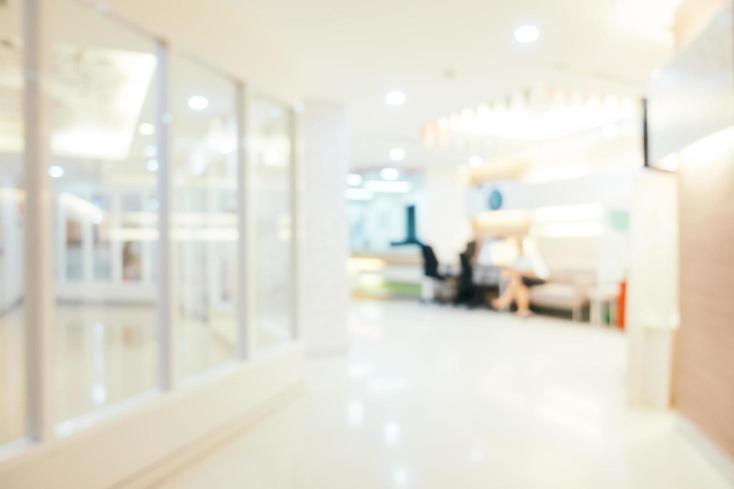 Abstract blur and defocused clinic and medical hospital interior photo