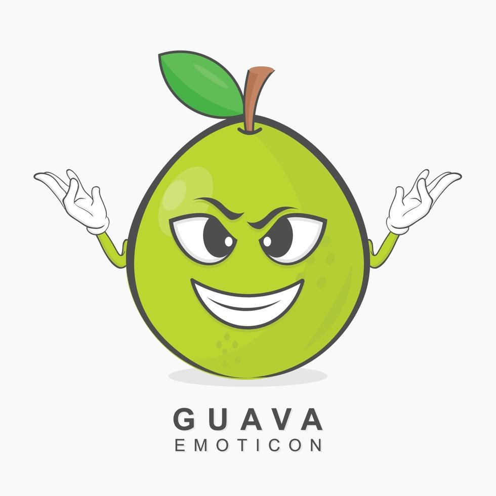 diseño de vector de personaje de guayaba