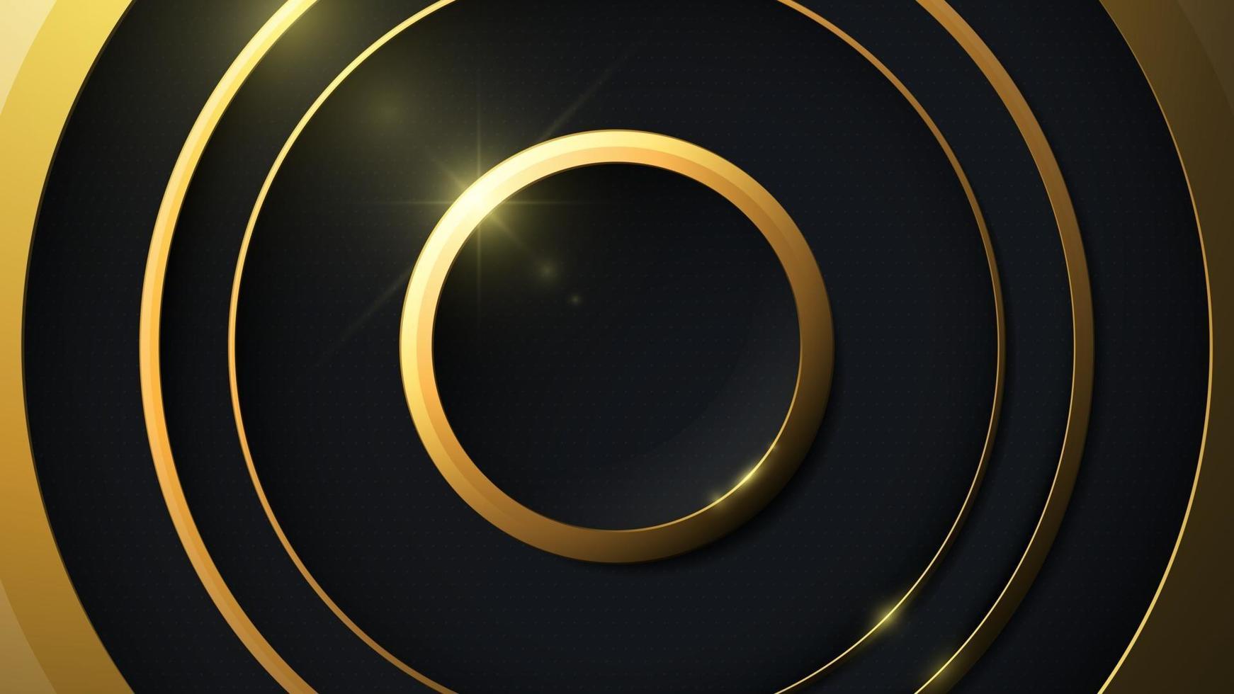 Luxury abstract background in the form of circles. vector