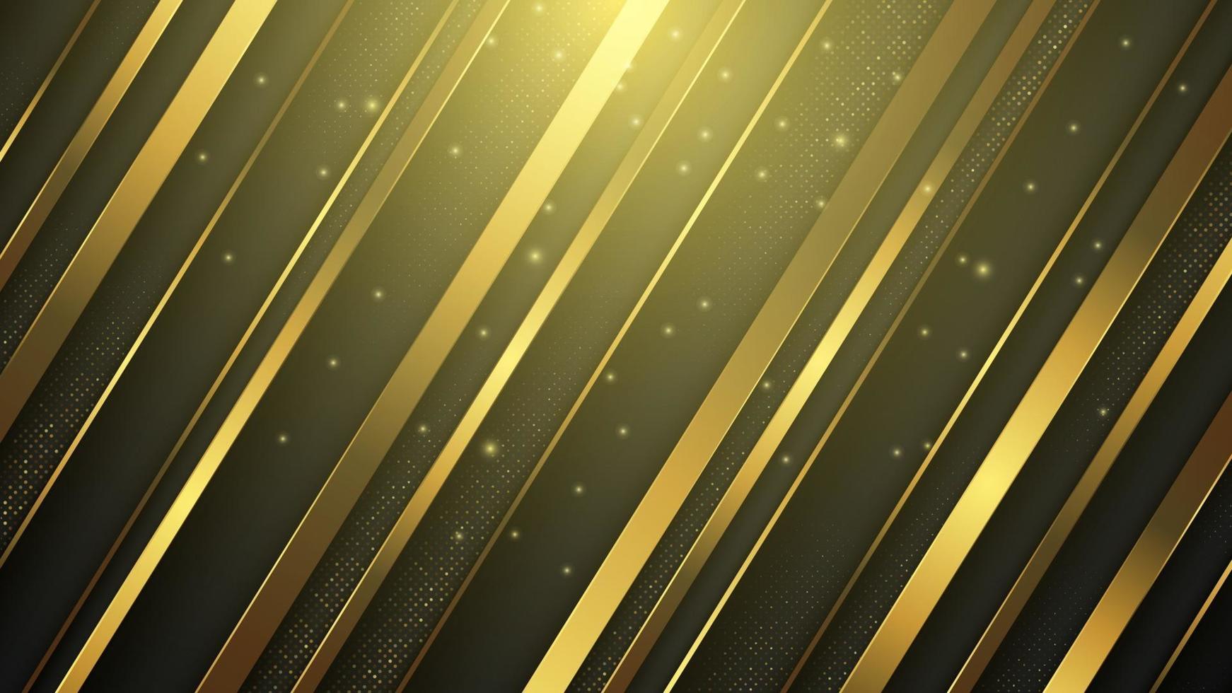 Luxury abstract background with gold trim. vector