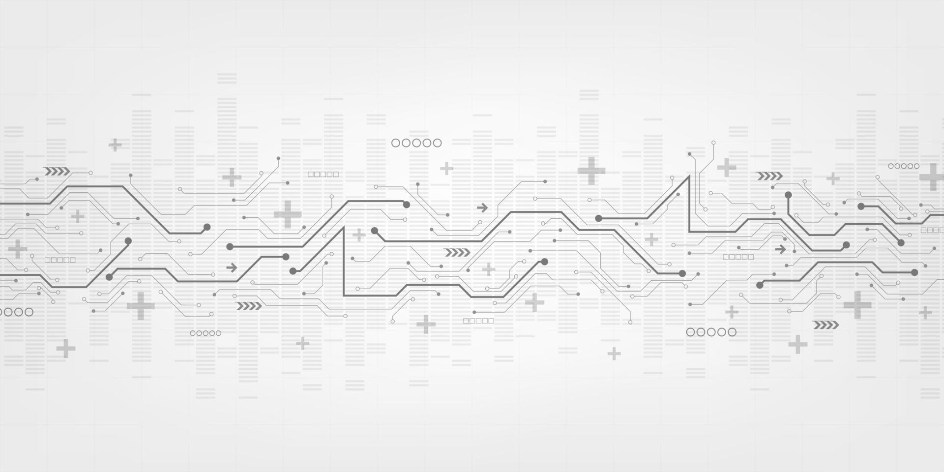 tecnología vectorial en el diseño de circuitos electrónicos. vector