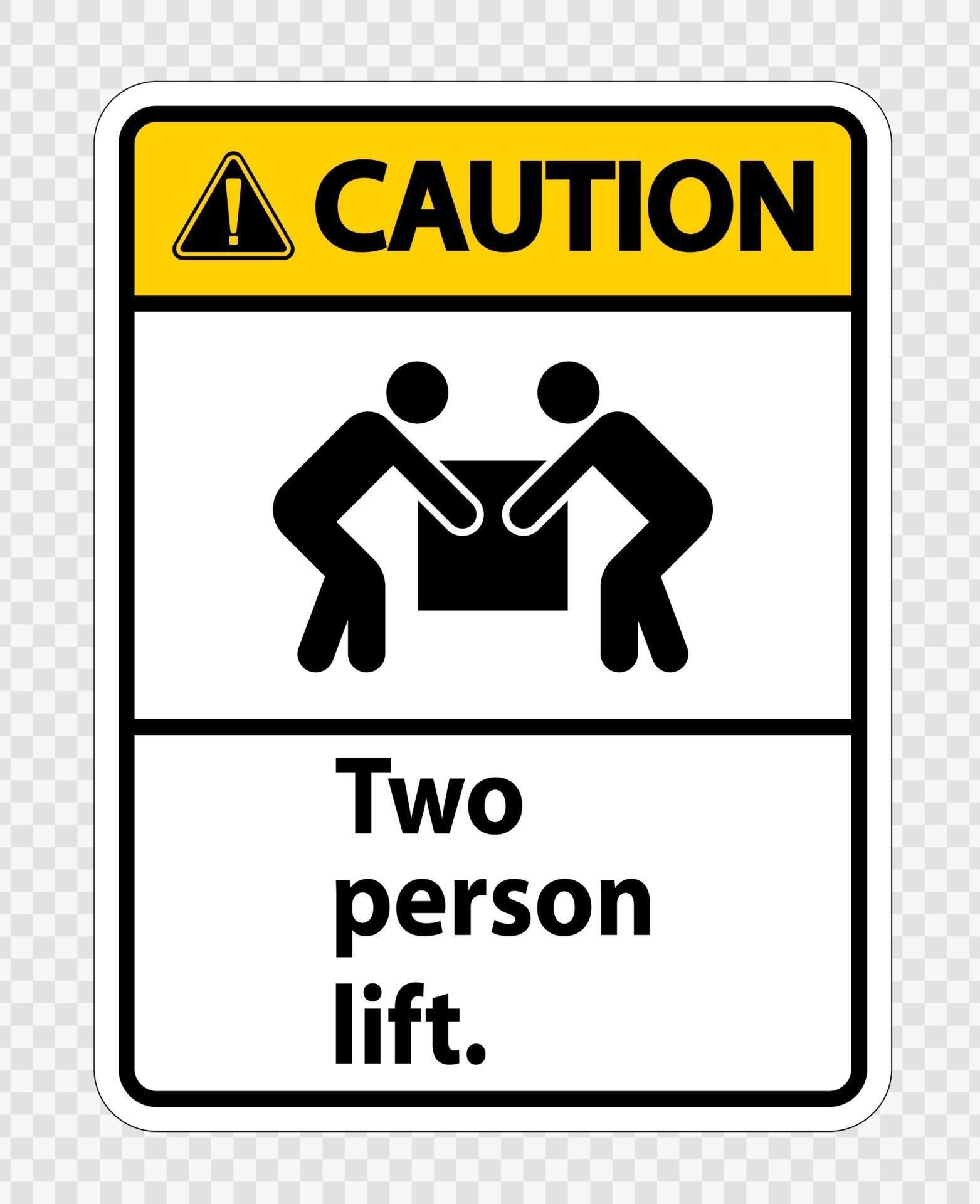 Two person lift Symbol Sign Isolate on transparent Background,Vector Illustration 2295505 Vector