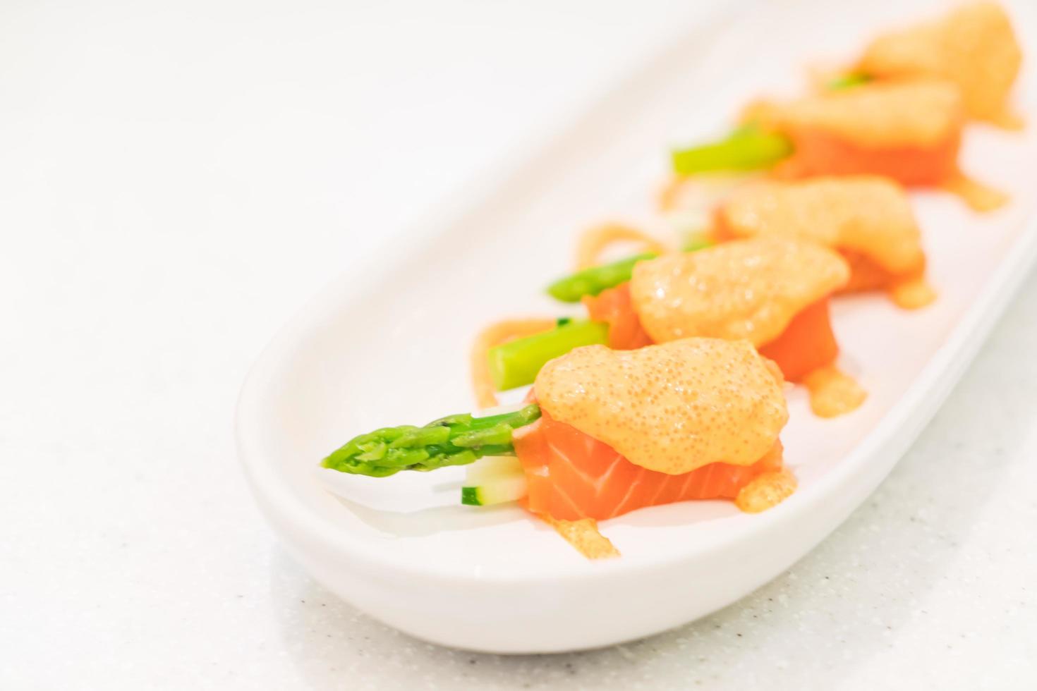 Salmon Roll asparagus photo