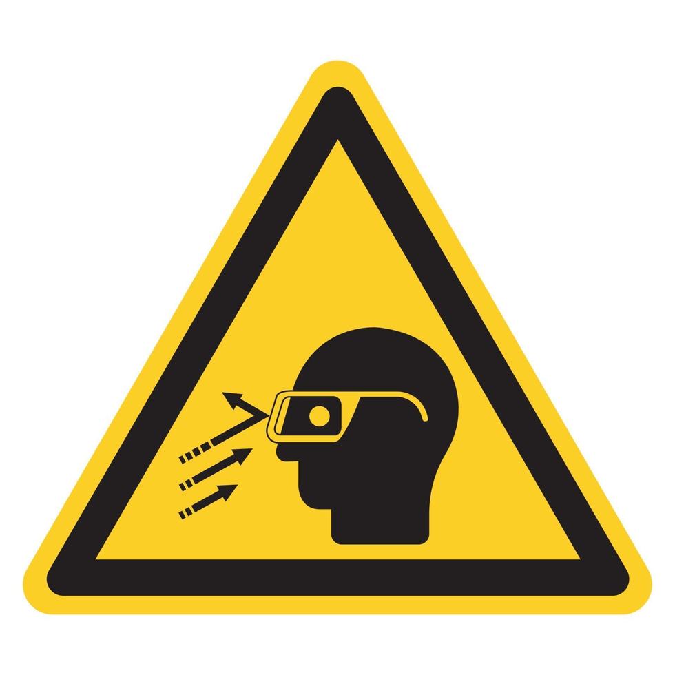 Escombros voladores usan gafas de seguridad símbolo de signo, ilustración vectorial, aislar en la etiqueta de fondo blanco .eps10 vector